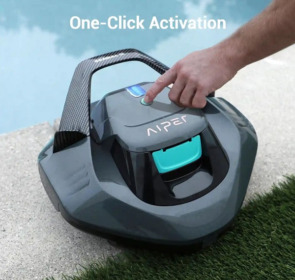 How does the aiper seagull pool cleaner work?