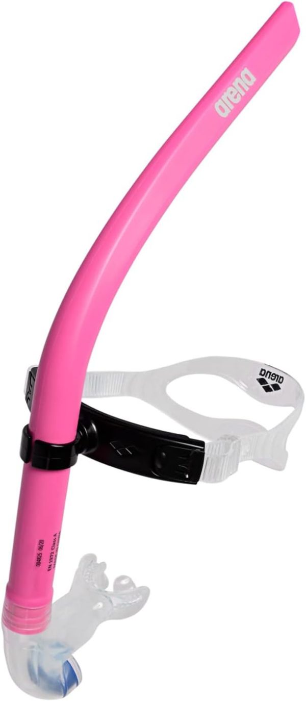 Arena Unisex Swim Snorkel III for Adults – Ideal for Lap Swimming and Training, Black, One Size